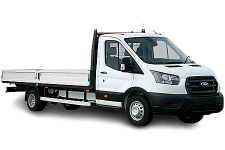 Van Hire Penrith - White Ford Transit Dropside Van - Van hire Penrith